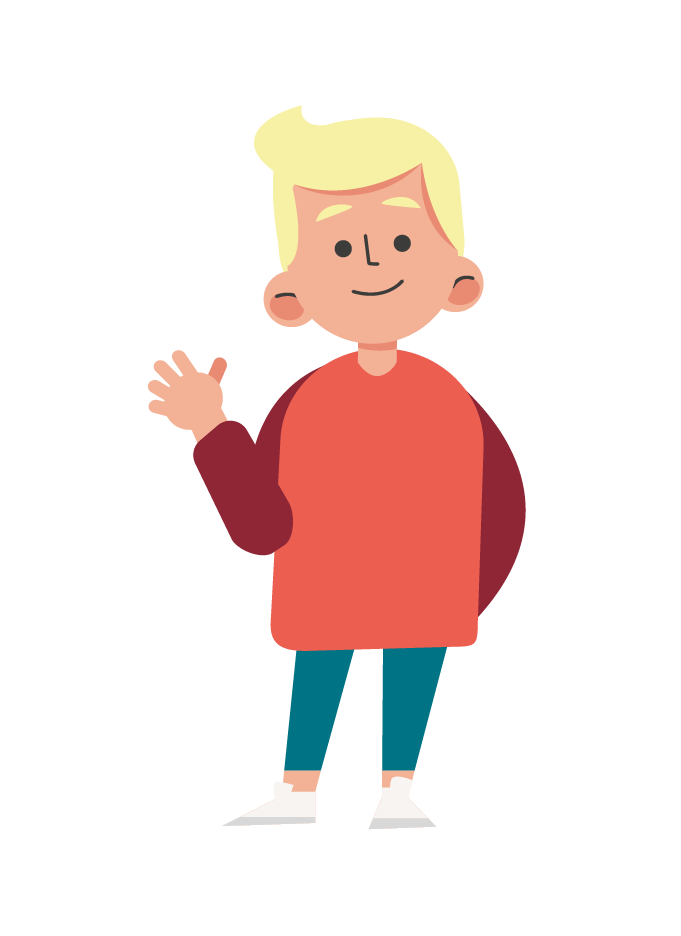 Vrolijke illustratie van een dansend kind